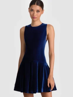 ADLEY VELVET MINI DRESS