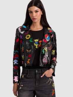 A+O X GRATEFUL DEAD CODY VEGAN MOTO JACKET