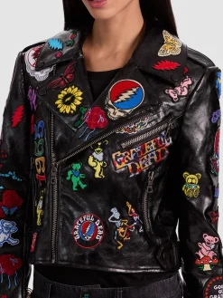 A+O X GRATEFUL DEAD CODY VEGAN MOTO JACKET