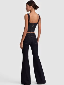 AVA SWEETHEART DENIM BUSTIER