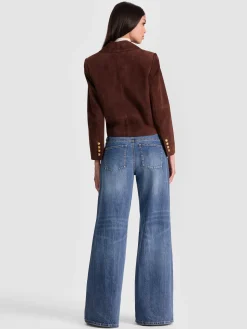 AVERY SUEDE DOUBLE BREASTED BLAZER