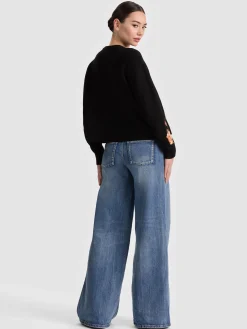 BELVA FLORAL JACQUARD CREWNECK