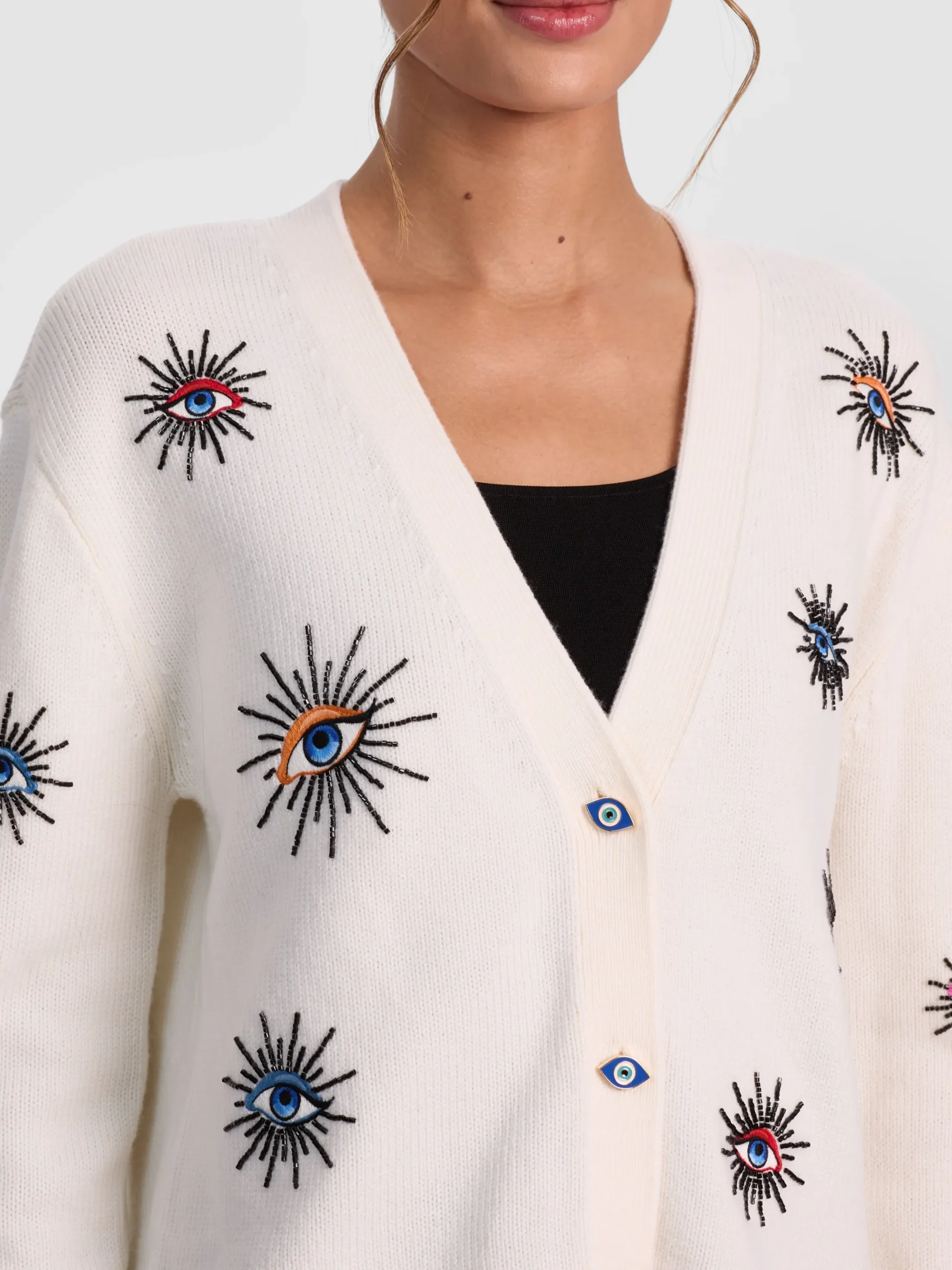 BRADLEY SHORT EMBELLISHED CARDIGAN