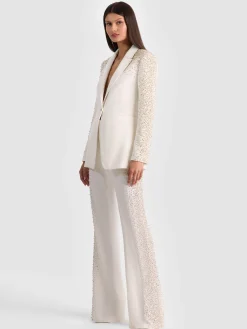 BREANN EMBELLISHED FITTED BLAZER