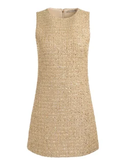 CADE EMBELLISHED TWEED MINI DRESS