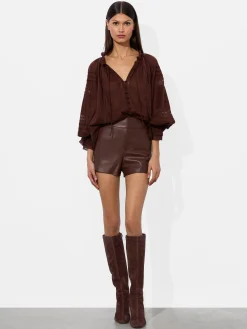 CADY LEATHER SHORT