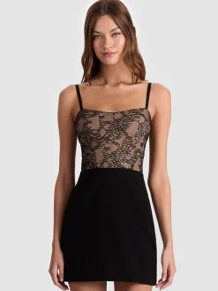CARLA LACE CORSET MINI DRESS