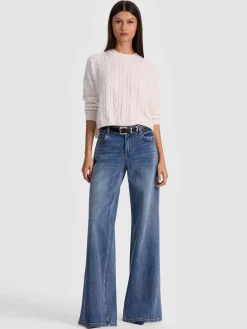 CECILIE CASHMERE CABLEKNIT PULLOVER