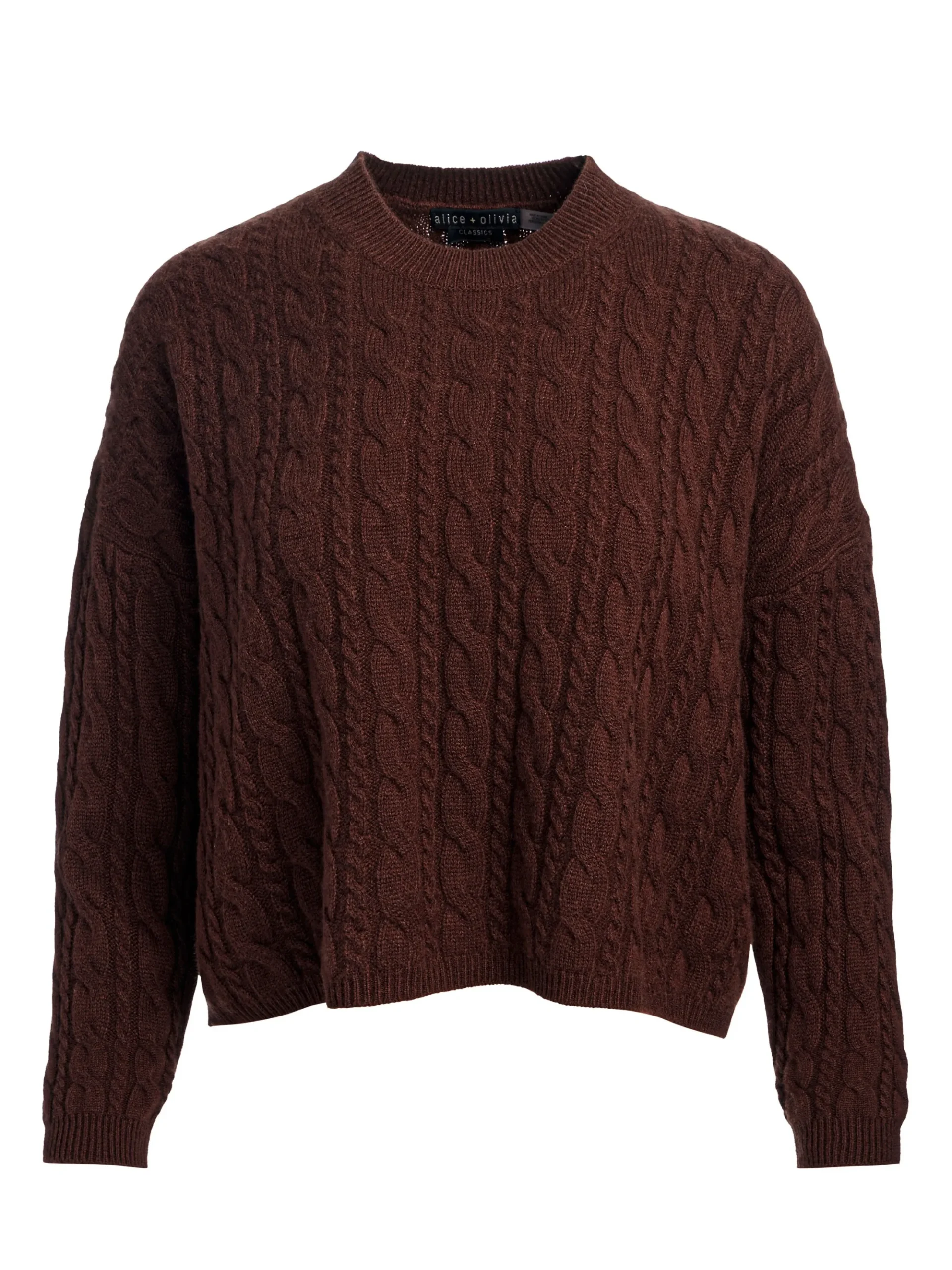 CECILIE CASHMERE CABLEKNIT PULLOVER