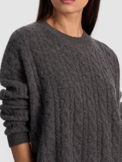 CECILIE CASHMERE CABLEKNIT PULLOVER