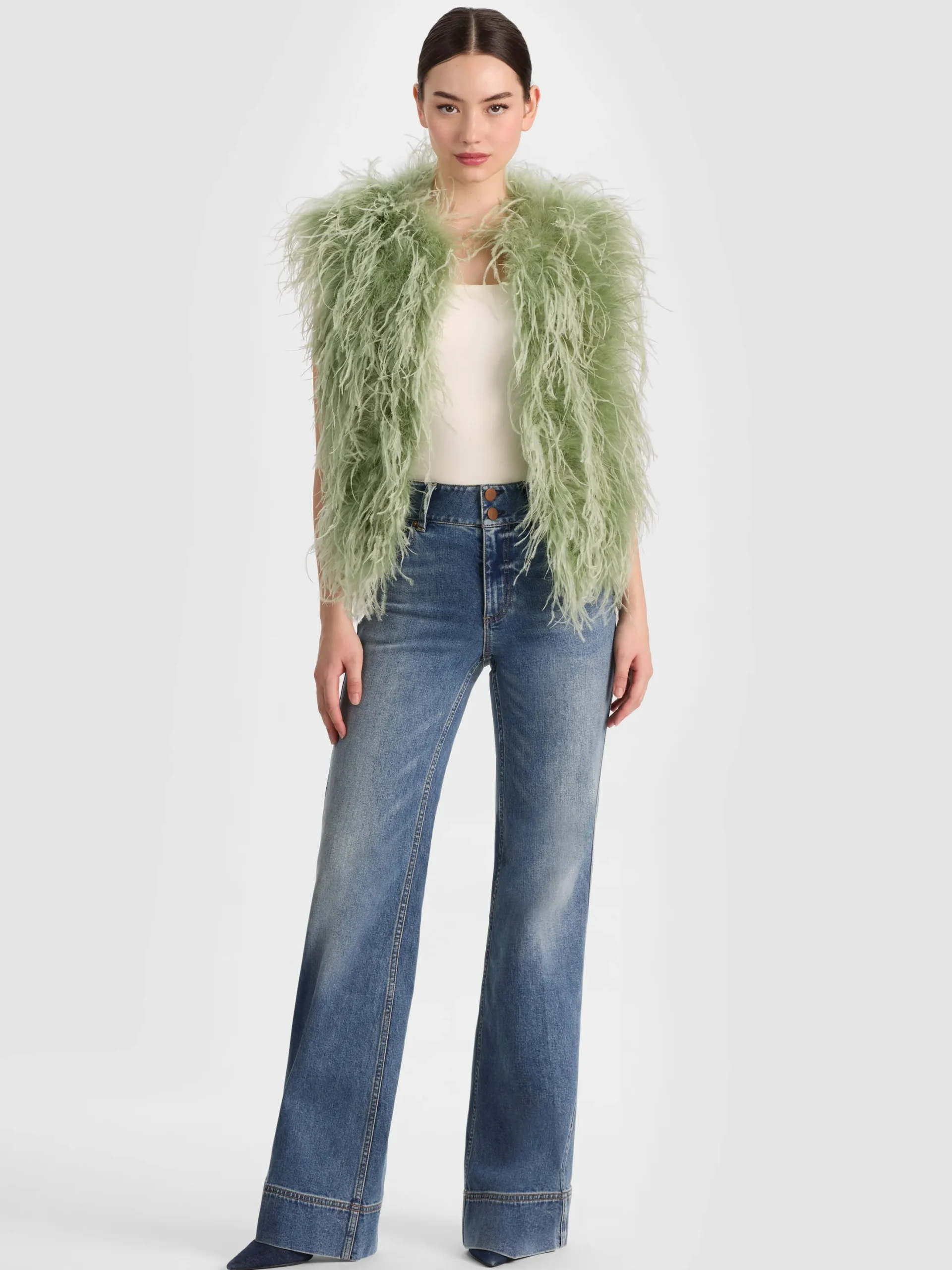 CHANDA FEATHERED VEST