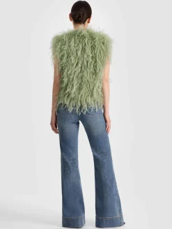 CHANDA FEATHERED VEST