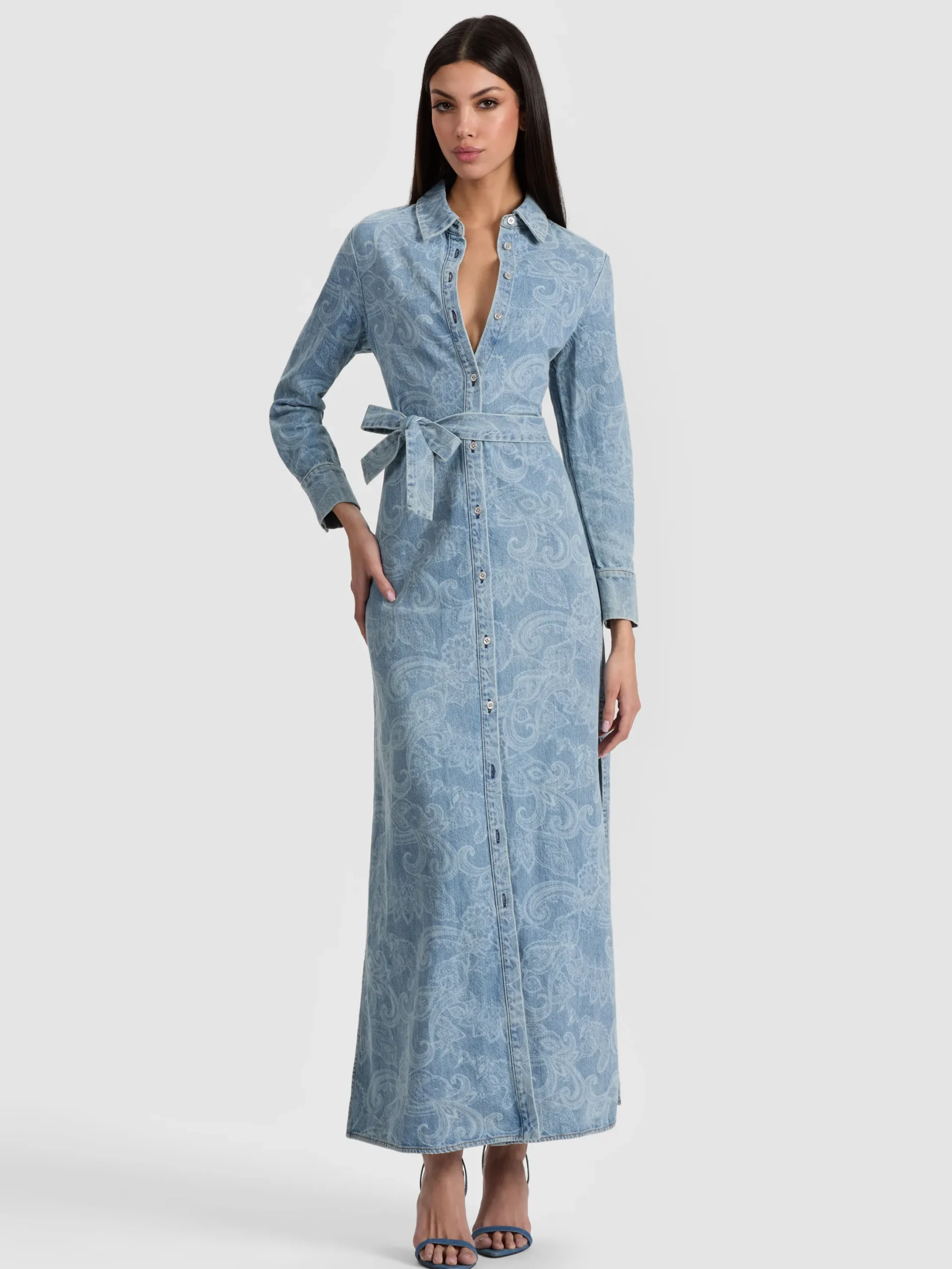 CHASSIDY DENIM SHIRT DRESS