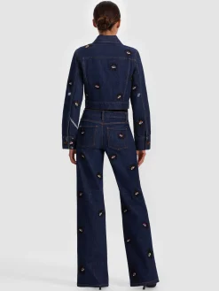 CHLOE EMBELLISHED DENIM JACKET