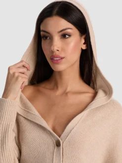COREY HOODED CASHMERE CARDIGAN