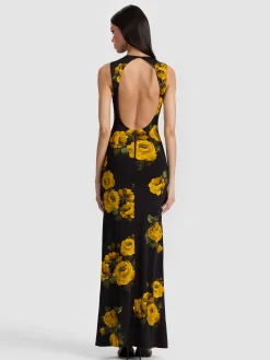 DELORA OPEN BACK MAXI DRESS