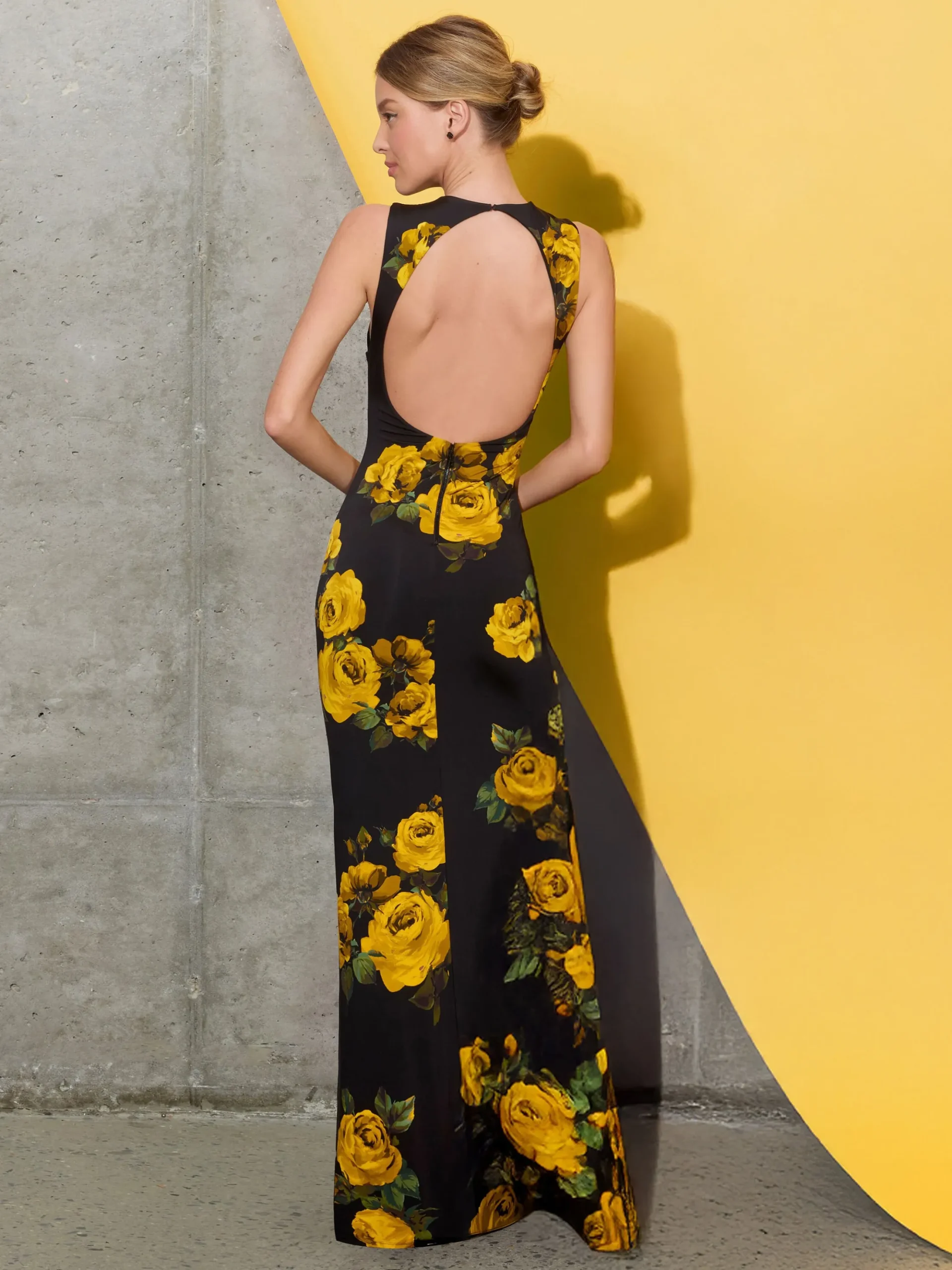 DELORA OPEN BACK MAXI DRESS