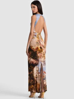 DELORA OPEN BACK MAXI DRESS
