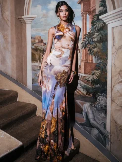 DELORA OPEN BACK MAXI DRESS