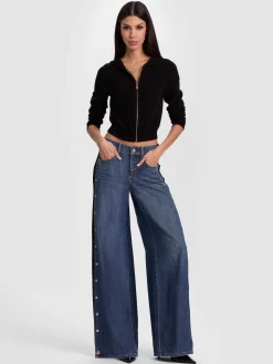 DOLLIE CASHMERE ZIP-UP HOODIE