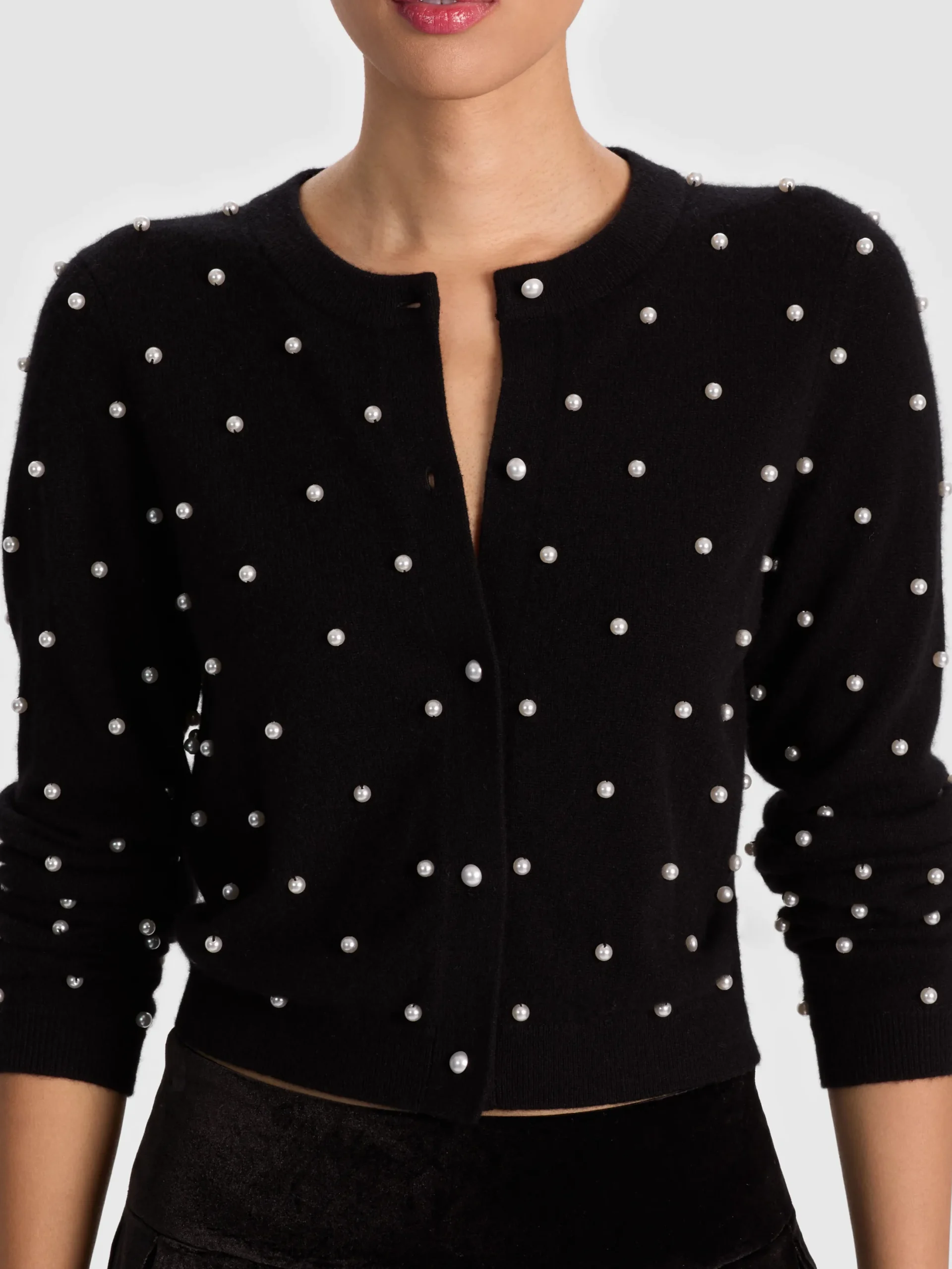 DOLLIE EMBELLISHED CASHMERE CARDIGAN
