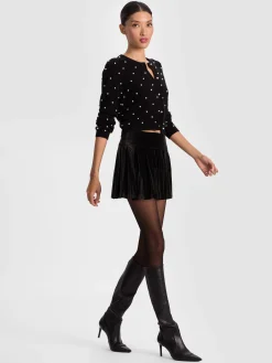 DOLLIE EMBELLISHED CASHMERE CARDIGAN