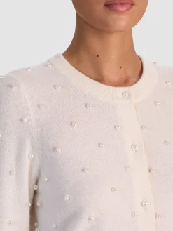 DOLLIE EMBELLISHED CASHMERE CARDIGAN