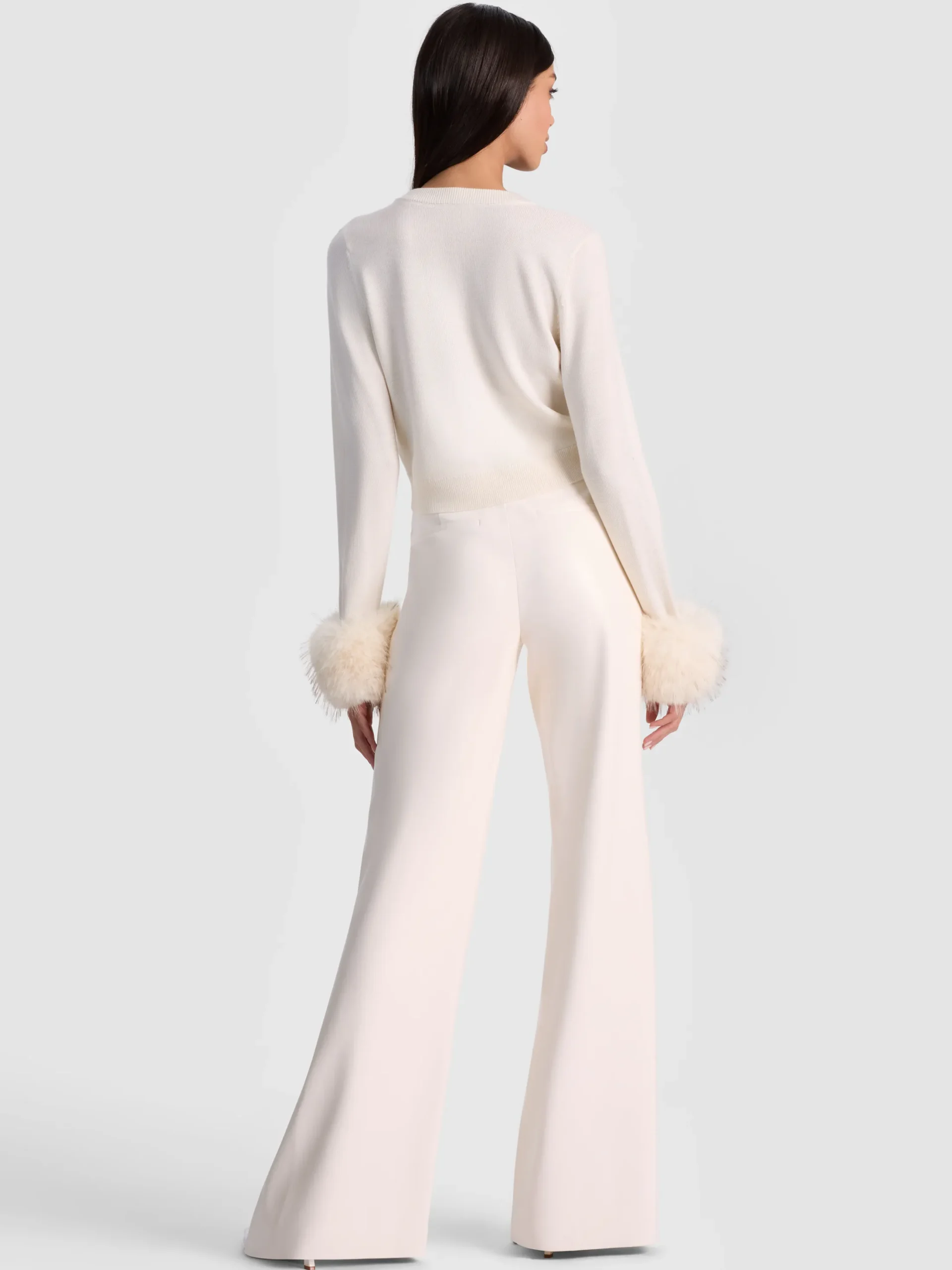 DOLLIE FAUX FUR CUFF CARDIGAN