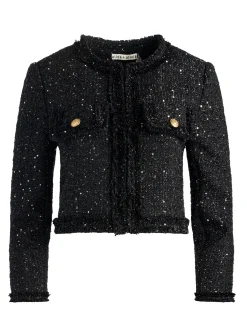 DUMONT EMBELLISHED TWEED JACKET