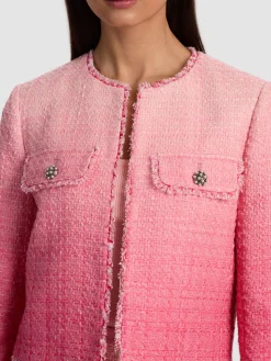 DUMONT EMBELLISHED TWEED JACKET