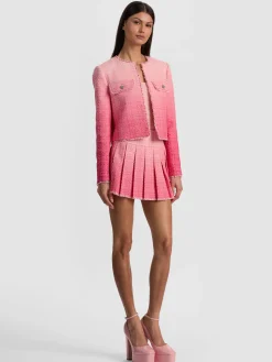 DUMONT EMBELLISHED TWEED JACKET