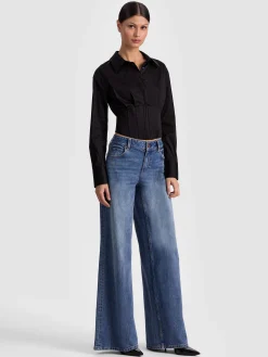 EDIE CORSET BUTTON DOWN