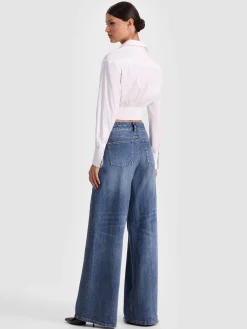 EDIE CORSET BUTTON DOWN