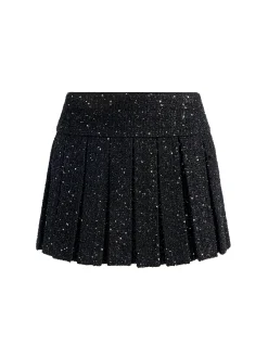 EMILIE EMBELLISHED TWEED MINI SKORT