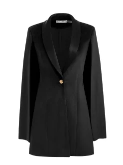 ESTHER VELVET CAPE BLAZER