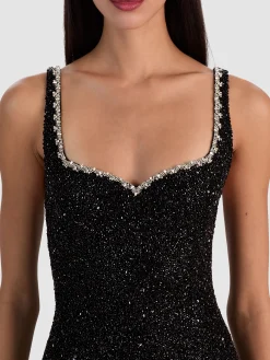 EVE EMBELLISHED MINI DRESS