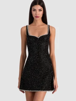 EVE EMBELLISHED MINI DRESS