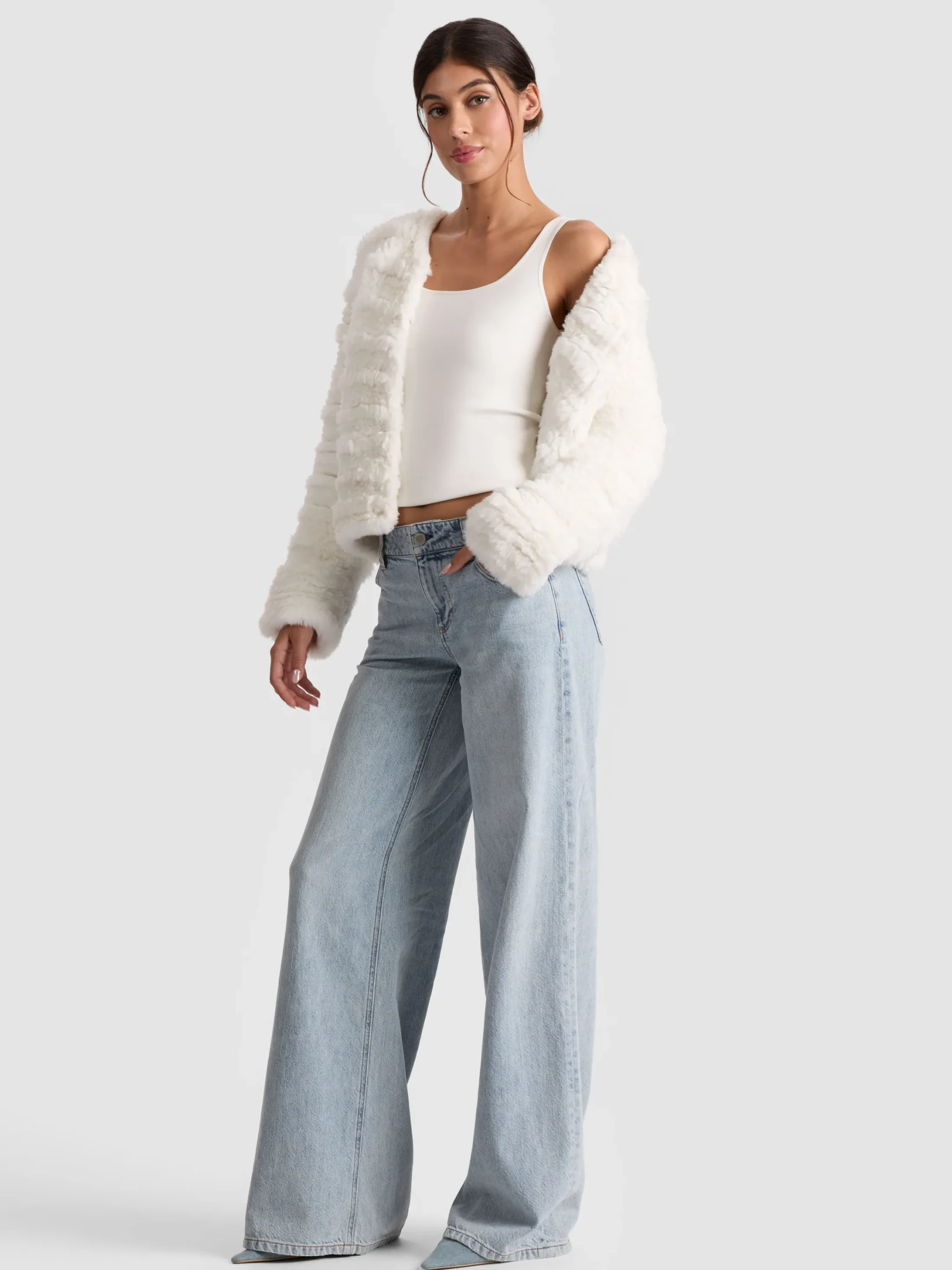 FAWN FAUX FUR JACKET