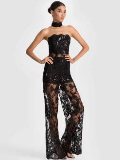 GEORGIE EMBELLISHED LACE JUMPSUIT