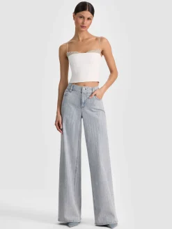 HALLIE EMBELLISHED PEEKABOO TOP