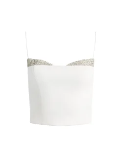 HALLIE EMBELLISHED PEEKABOO TOP