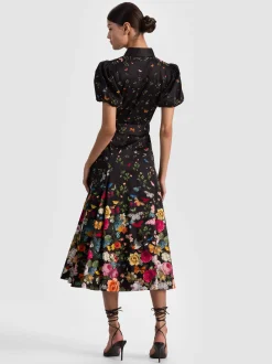 HENRIETTA BELTED MIDI DRESS