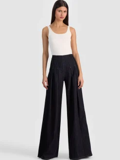 HENRY PLEATED DENIM PANT