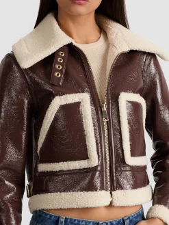 ISAIAH FAUX SHEARLING JACKET