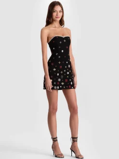 IVA EMBELLISHED MINI DRESS
