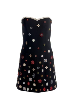 IVA EMBELLISHED MINI DRESS