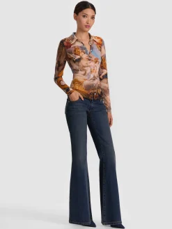 JADE MESH BUTTON DOWN