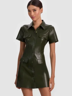 JAMIE VEGAN MINI DRESS