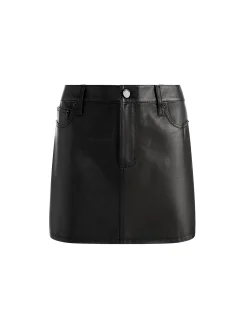 JOSS LEATHER MINI SKIRT