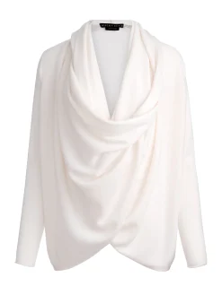 JULES CASHMERE DRAPED PULLOVER
